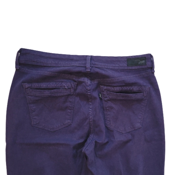 Levis Legging Denim Jeans Size 30 Plum Purple Stretchy Jegging Jeans - Picture 5 of 10
